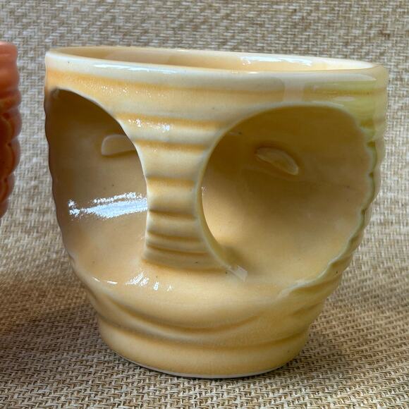 Tiki Farm Moai Mug Set of 4 Multicolor Ceramic Tiki Mugs Made in Mexico - Picture 4 of 11